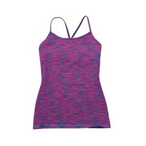 Ivivva Lululemon Tank Top Girl 14 Pink Blue Space Dye Athletic Shelf Bra Power Y